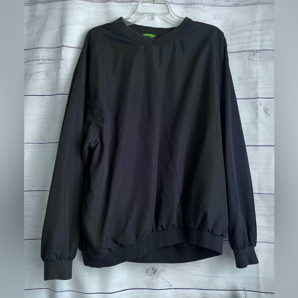 Wedge Men’s Black Pullover Pocketed Wind Breaker/Water Repellent NWT‎ SZ:…